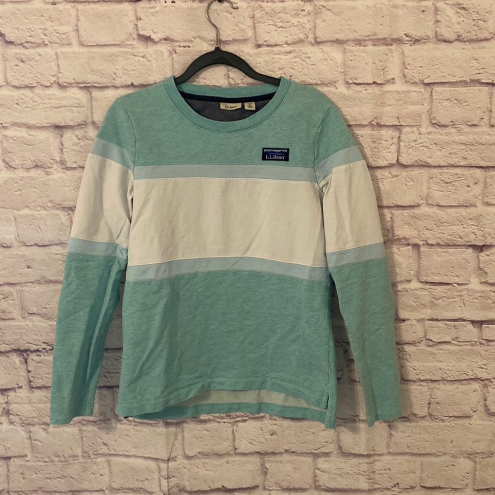 L.L. Bean women’s color block sweatshirt